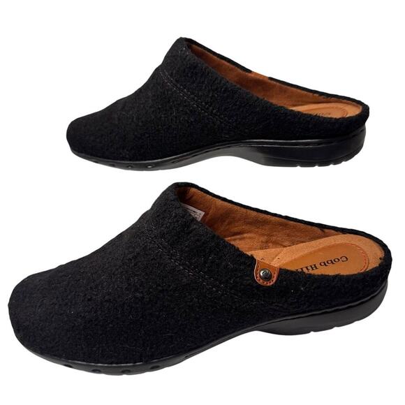 Cobb Hill Womens Penfield Clog Black Sz. 9.5 Cottage Comfort Travel Career Mules - Picture 9 of 11